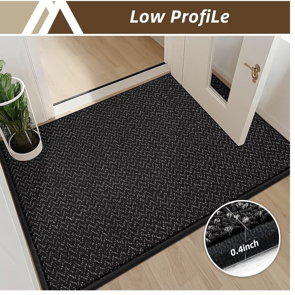 COSY HOMEER-Door-Mat 24"x36" Non Slip Absorbent Entryway Rugs Dirt Trapper - Picture 3 of 4